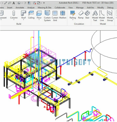 腿腿教学网-BIM教程 | 如何将如何将Plant 3D模型插入到BIM项目中
