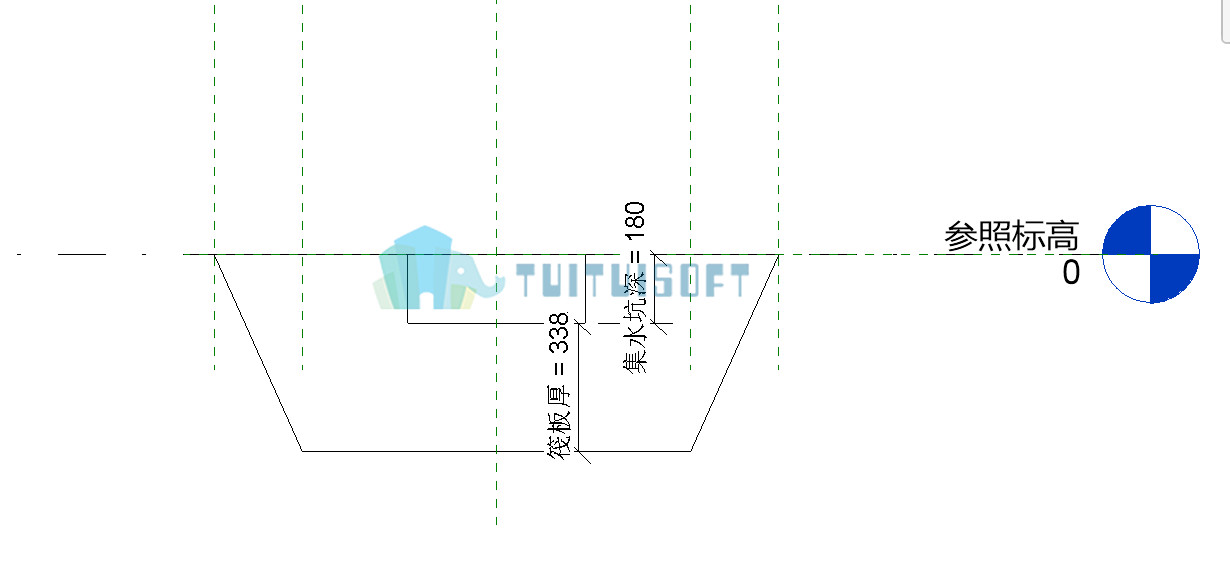 腿腿教学网-Revit中创建参数化集水坑