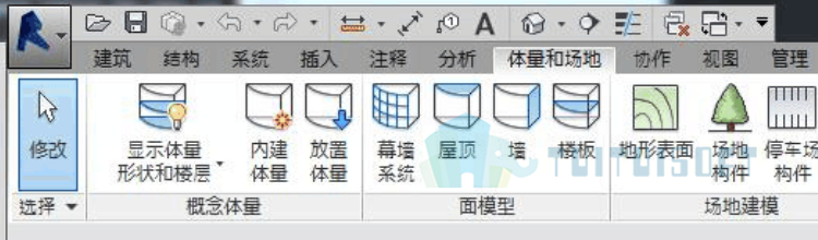 创建体量.png 腿腿教学网-revit幕墙怎么创建