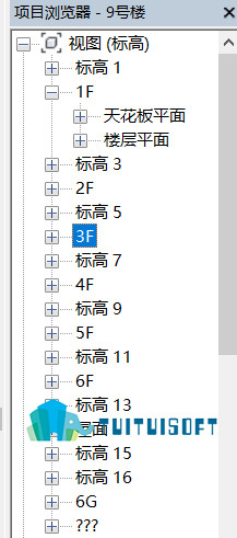 腿腿教学网-Revit中浏览器组织的设置方式