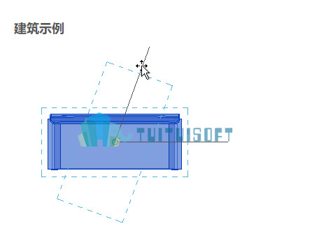 腿腿教学网-如何将revit图元旋转