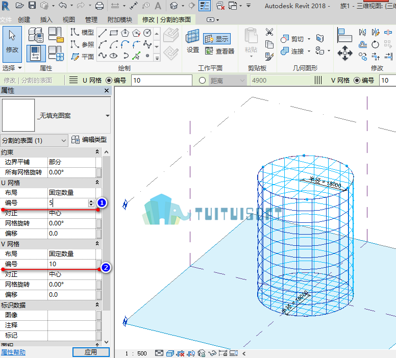 QQ图片20181116140145.png 腿腿教学网-Revit如何创建自适应螺旋线
