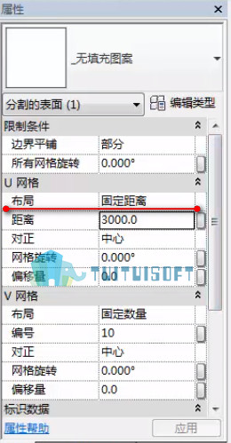 2018-11-19_212056.jpg 腿腿教学网-Revit表面有理化工具-体量中UV网格分割