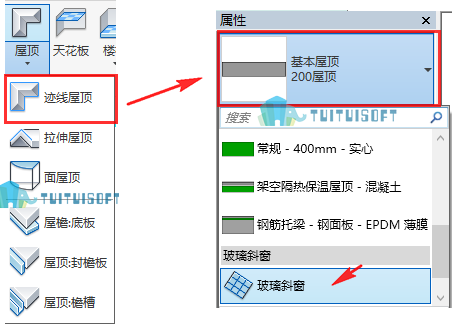 腿腿教学网-Revit美美的玻璃屋顶是怎么建的？