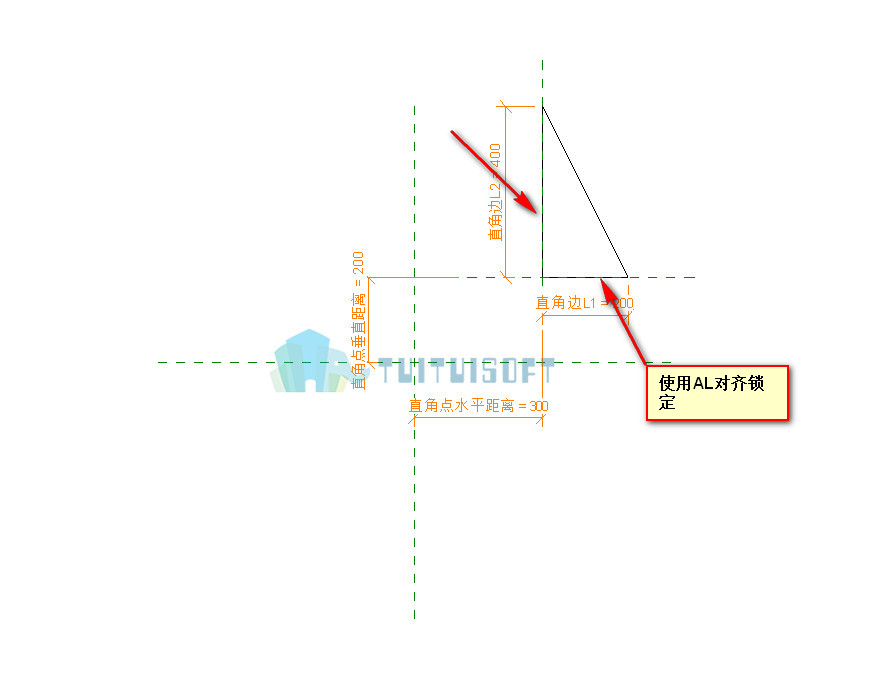 2.jpg 腿腿教学网-revit中三角形如何控制参变