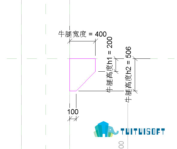 2018-12-01_181121.jpg 腿腿教学网-revit中结构牛腿柱族的绘制