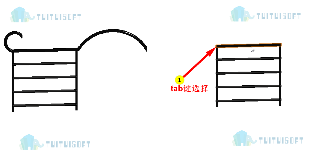 腿腿教学网-revit栏杆扶手如何不借用族构件，直接生成异形栏杆扶手？
