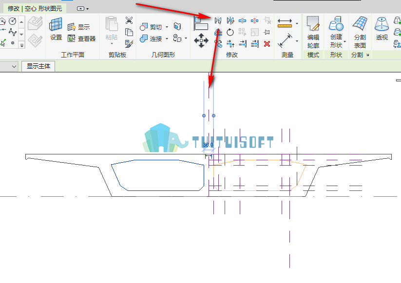 腿腿教学网-使用体量绘制桥面板