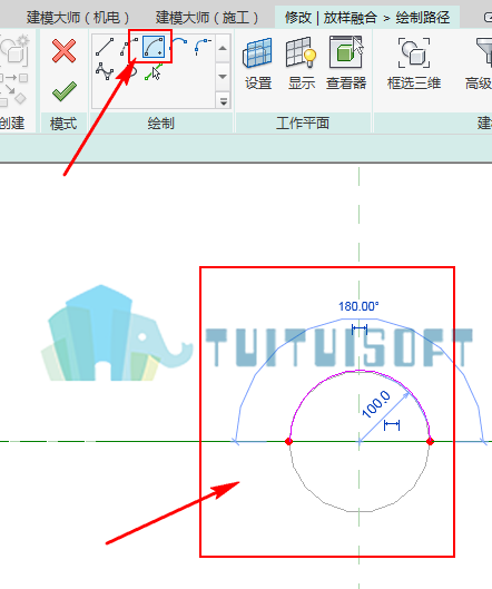 腿腿教学网-如何运用Revit绘制滑梯