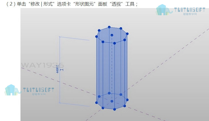 腿腿教学网-Revit体量中添加轮廓应用介绍