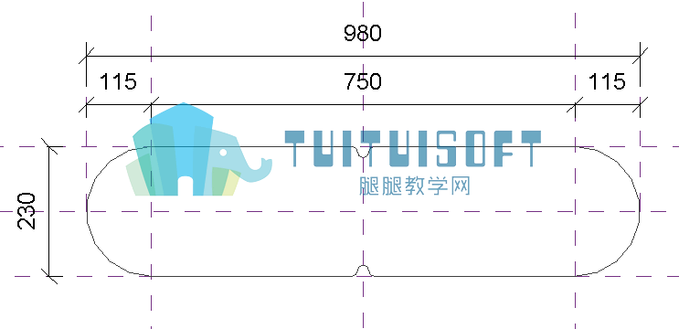 腿腿教学网-如何运用体量创建桥墩不同的曲线模型