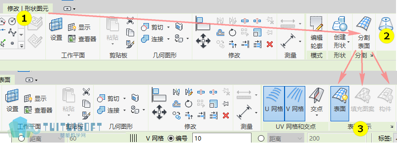图片.png 腿腿教学网-表面和路径表示——界面面板的操作位置在哪?
