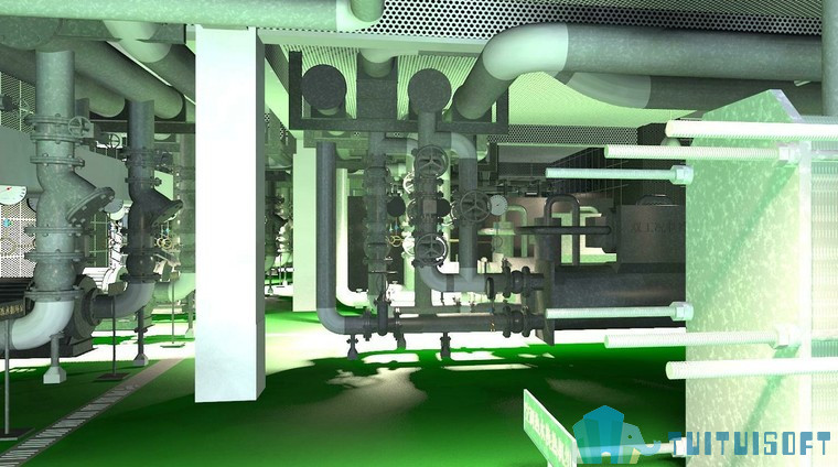 腿腿教学网-有没有BIM机电模型的图片？BIM机电建模效果图长什么样？