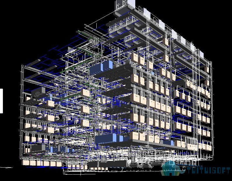 腿腿教学网-BIM机电学习指南—BIM机电案例模型文件下载地址