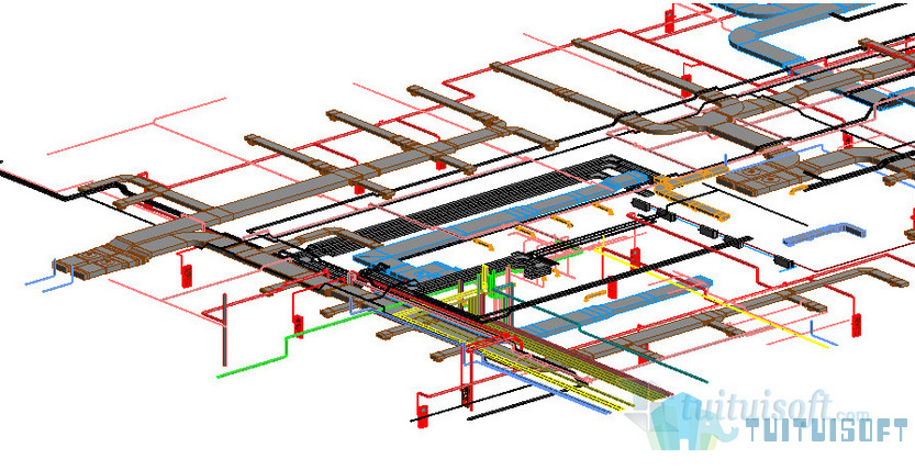腿腿教学网-BIM机电学习指南—BIM机电案例模型文件下载地址
