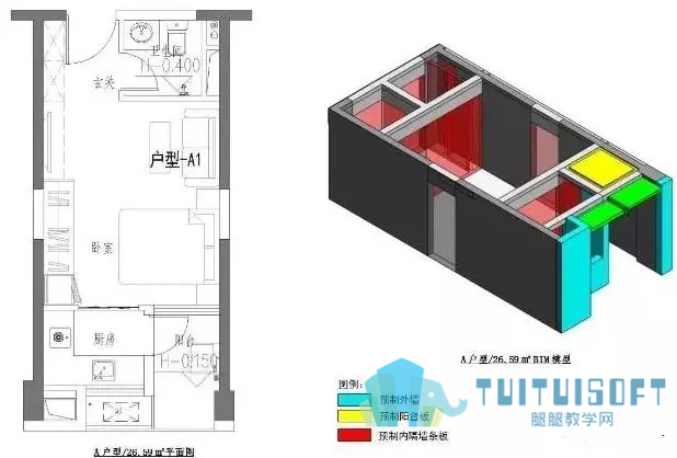 腿腿教学网-BIM装配式建筑设计与传统建筑设计方式，是颠覆还是再升级？
