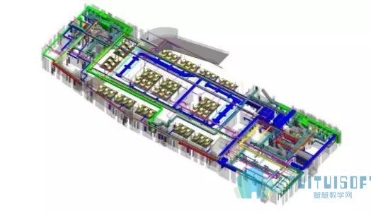 腿腿教学网-BIM应用案例丨上海市轨道交通网络运营指挥调度大楼