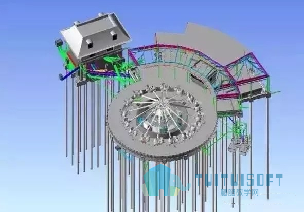 腿腿教学网-上海迪士尼BIM应用案例