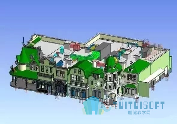 腿腿教学网-上海迪士尼BIM应用案例