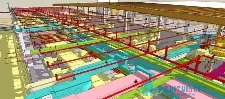 腿腿教学网-“BIM+综合支吊架”如何解决有限空间中的管线布置？