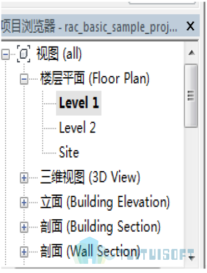 腿腿教学网-Revit入门级教程第二章-Revit用户界面