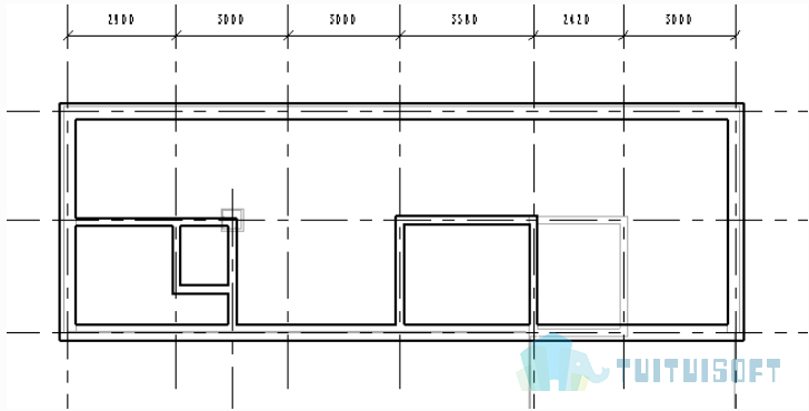 腿腿教学网-Revit入门级教程第五章-Revit墙体（建模示例）