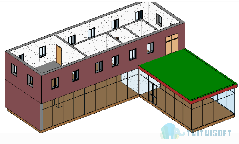 腿腿教学网-Revit入门级教程第七章-Revit楼板（建模示例）