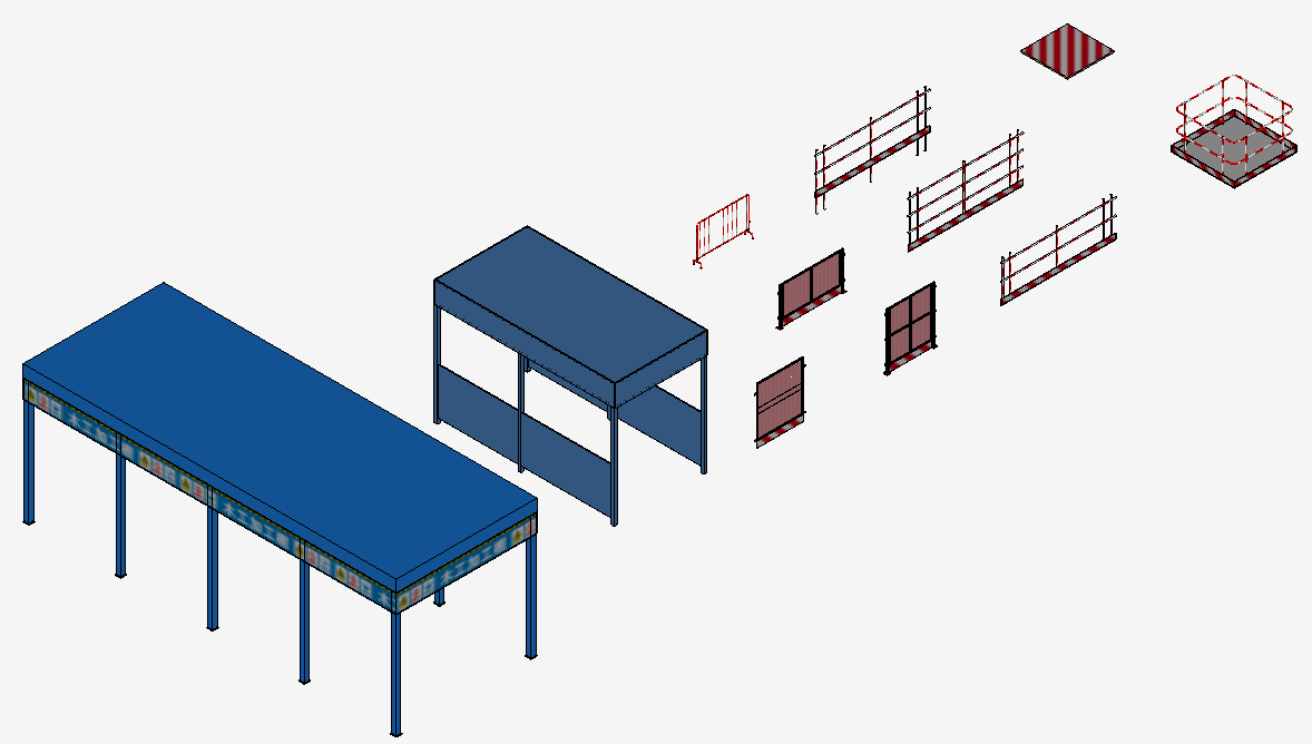 腿腿教学网-BIMMAKE建模设计-安全防护建模