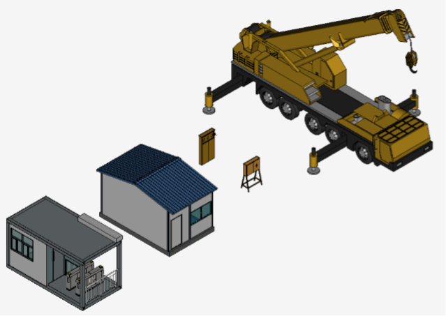 腿腿教学网-BIMMAKE建模设计-施工设施建模