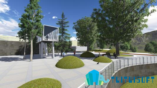 腿腿教学网-Sketchup怎么做景观设计？Sketchup在景观设计中的应用实例