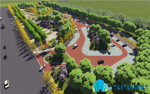 腿腿教学网-BIM景观施工图设计怎么做？BIM软件在景观施工图上的设计流程（一）