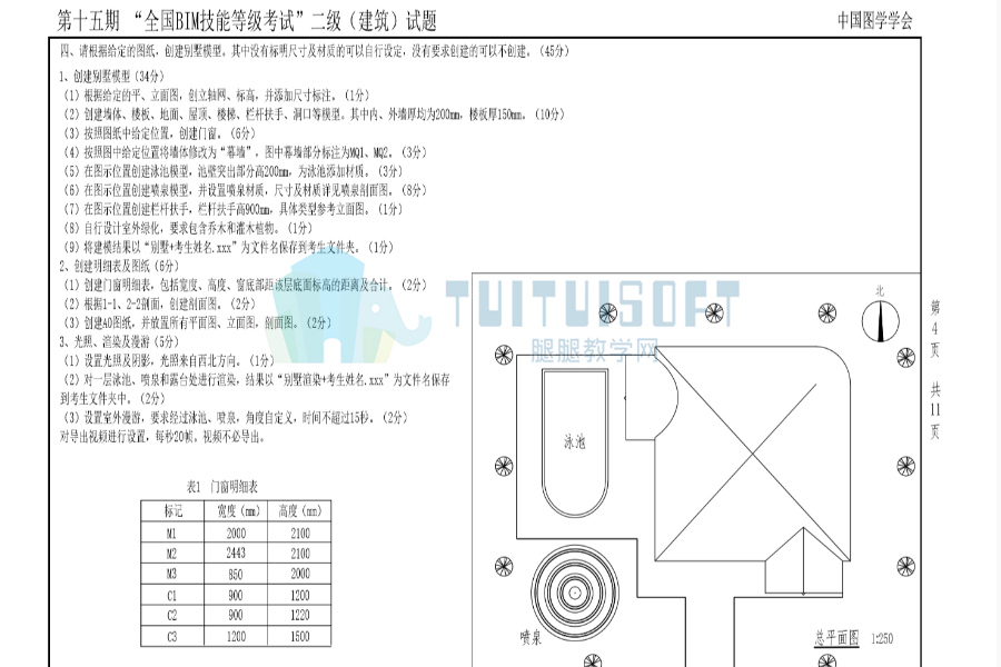 腿腿教学网-十五期BIM二级建筑考试的经验与总结，你都掌握了吗？