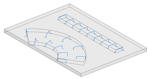 腿腿教学网-Revit2021新功能详解-使用弯钩方向创建标准三维钢筋形状
