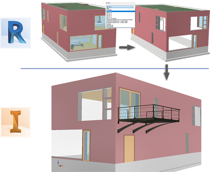 腿腿教学网-AUTODESK INVENTOR 2021新特性：在 Inventor 部件中参考 Revit 模型