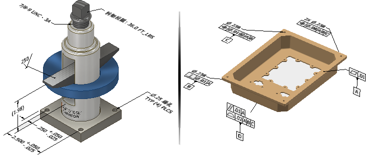 腿腿教学网-AUTODESK INVENTOR 2021知识讲解：关于三维标注和基于模型的定义
