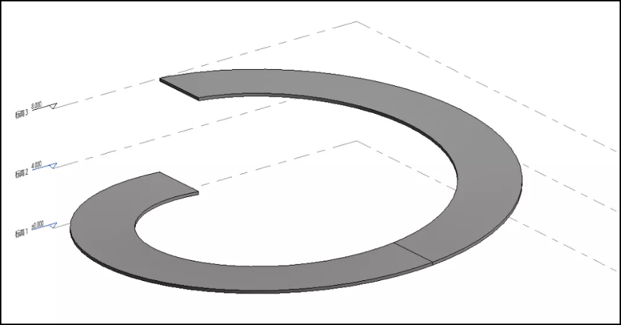 腿腿教学网-想知道Revit坡道怎么画？revit旋转坡道创建必学绝招！
