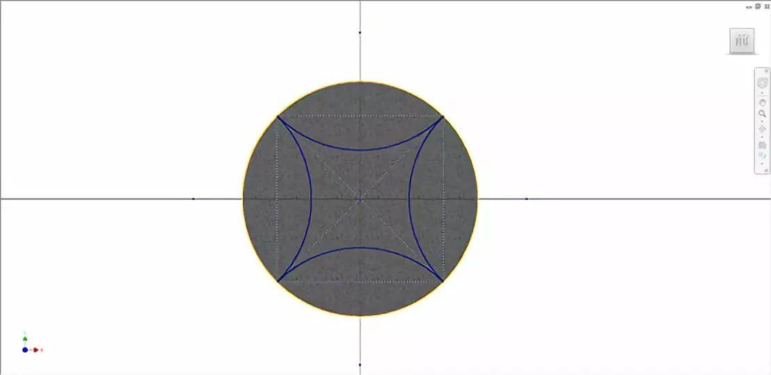 腿腿教学网-Inventor技巧 | 利用相交曲线制作网球模型
