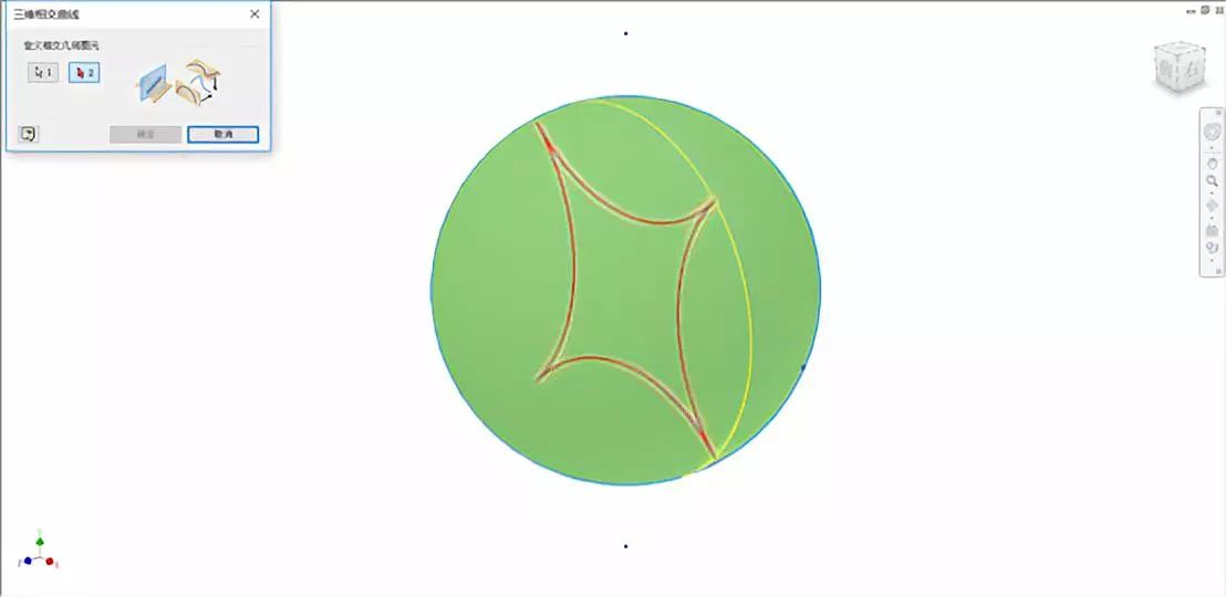 腿腿教学网-Inventor技巧 | 利用相交曲线制作网球模型