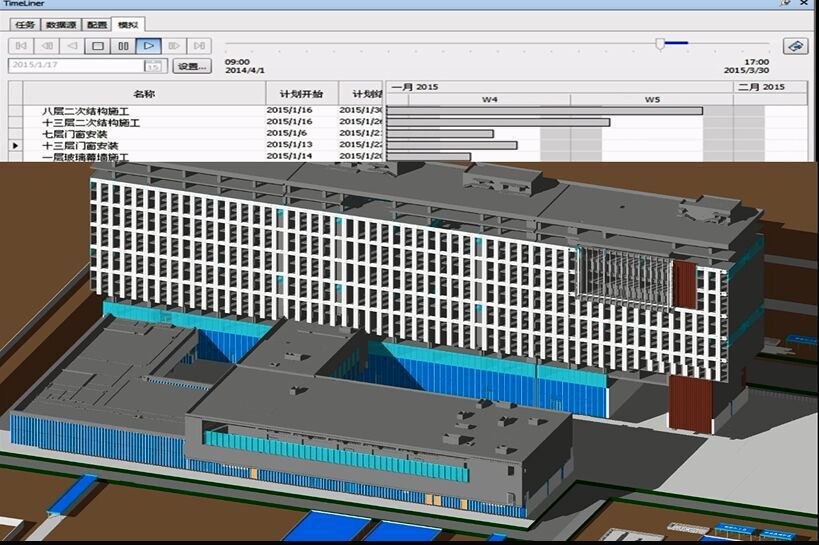 腿腿教学网-BIM案例：BIM如何模拟施工进度？有相关的案例吗？