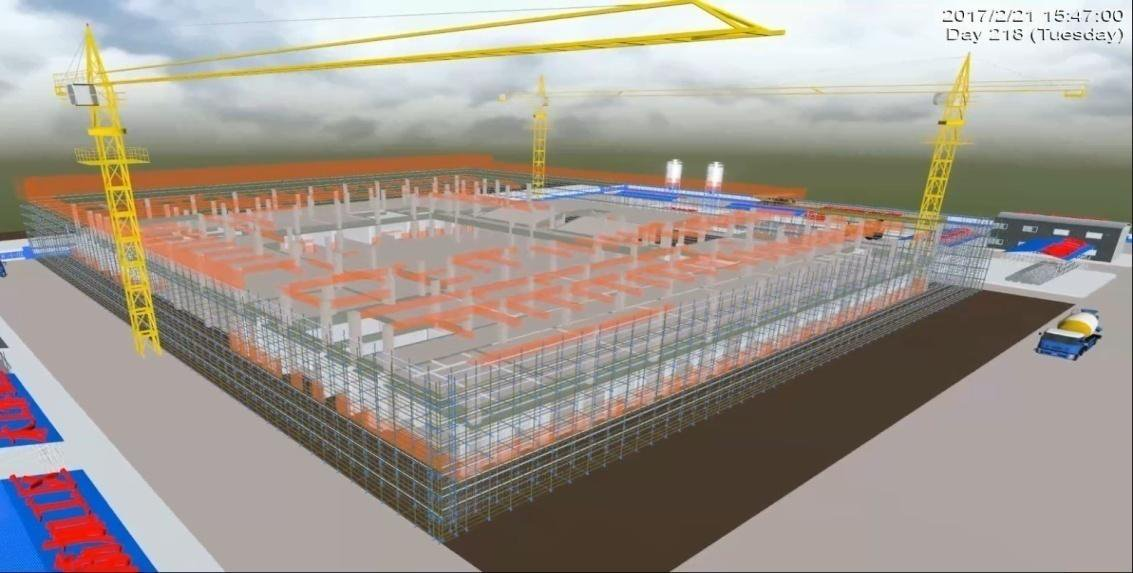 腿腿教学网-BIM案例：BIM虚拟施工怎么解展？以某大学教学楼项目为例