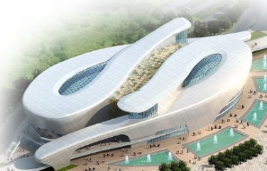 腿腿教学网-BIM案例：BIM怎么用做施工？以九江某生态经济区展馆为例（上）