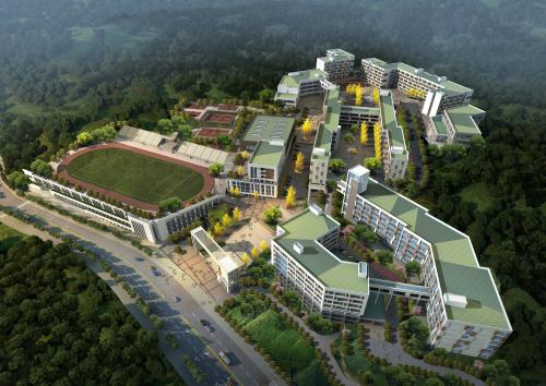 重庆BIM,BIM案例,BIM 腿腿教学网-重庆BIM案例:BIM技术让中学新校区增光添彩!