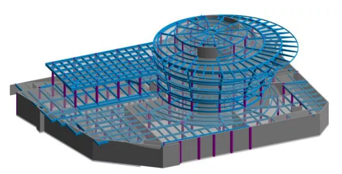 腿腿教学网-BIM市政项目应用成果：文化场馆建筑中的BIM设计研究