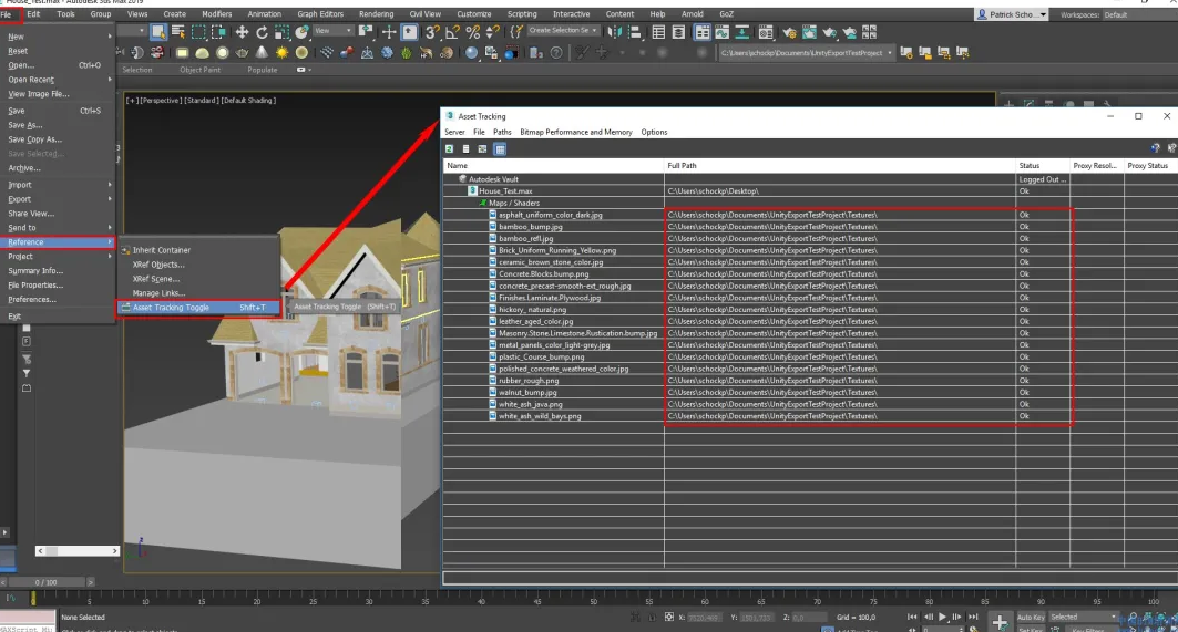 腿腿教学网-3Ds Max2022如何导出？如何通过3ds Max将包含纹理的模型从Revit导出到Unity