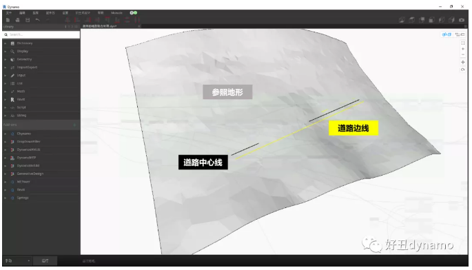 image.png 腿腿教学网-如何用Dynamo做地形处理?Dynamo较为简单的地形边坡处理教程