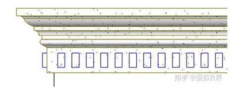 腿腿教学网-revit欧式装饰窗怎么做？如何用扶手命令创建复杂的墙饰条