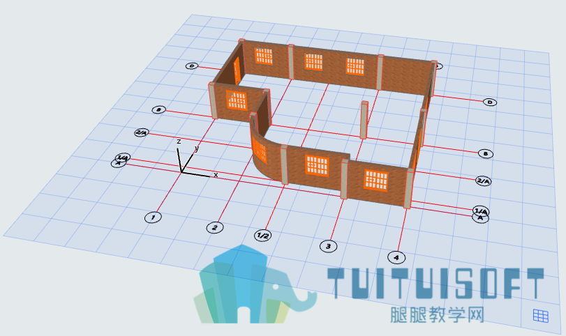01已绘制的一层构件.png 01已绘制的一层构件.png
