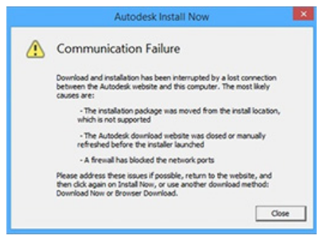 腿腿教学网-Autodesk通信失败是为什么？安装 Autodesk 软件时出现“通信失败”