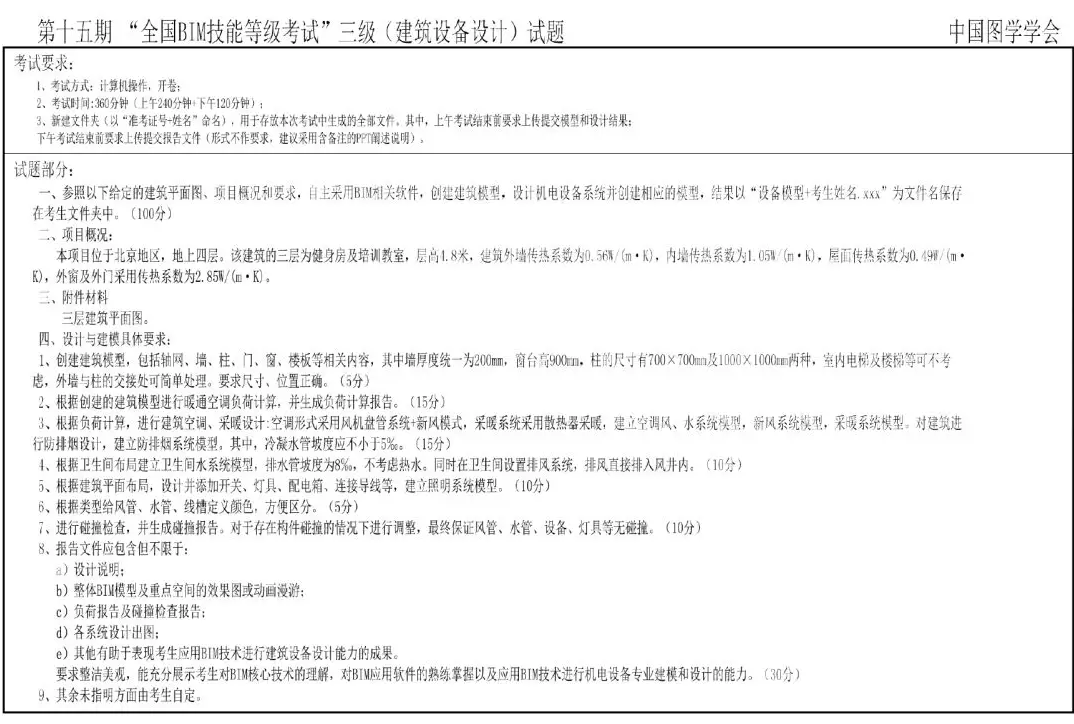 腿腿教学网-图学会bim三级哪些专业？图学会BIM三级专业考试试题一览