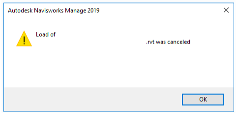 image.png 腿腿教学网-Navisworks打解revit模型慢是为什么?在Navisworks中打解Revit模型时显示“文件加载已取消”